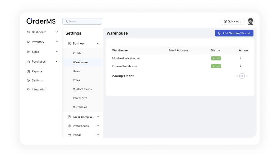 Multi‑Warehouse Management